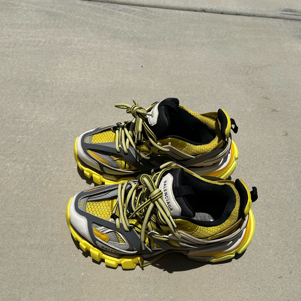 Balenciaga Yellow and Gray Men's Sneakers